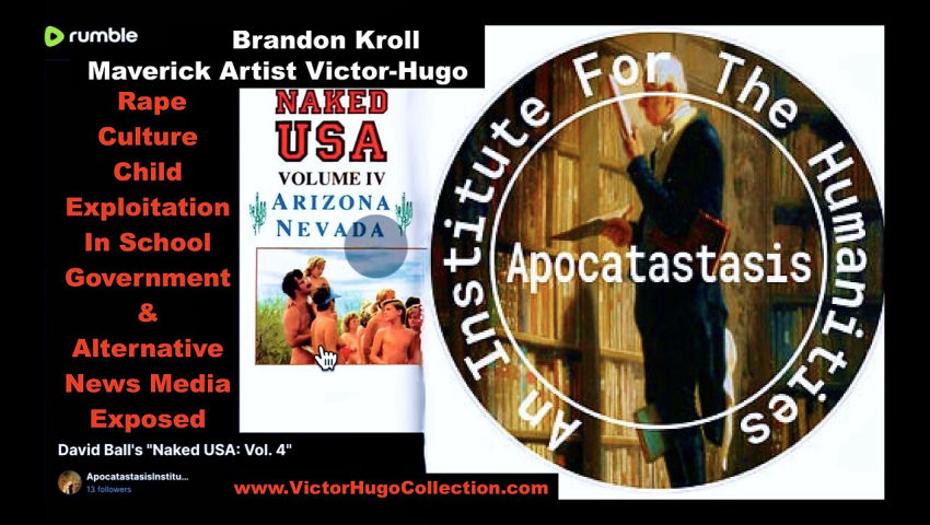 Brandon Kroll VictorHugo Martial Law USA Apocatastasis Jim Fetzer Revolution Radio Fuel Rape Culture