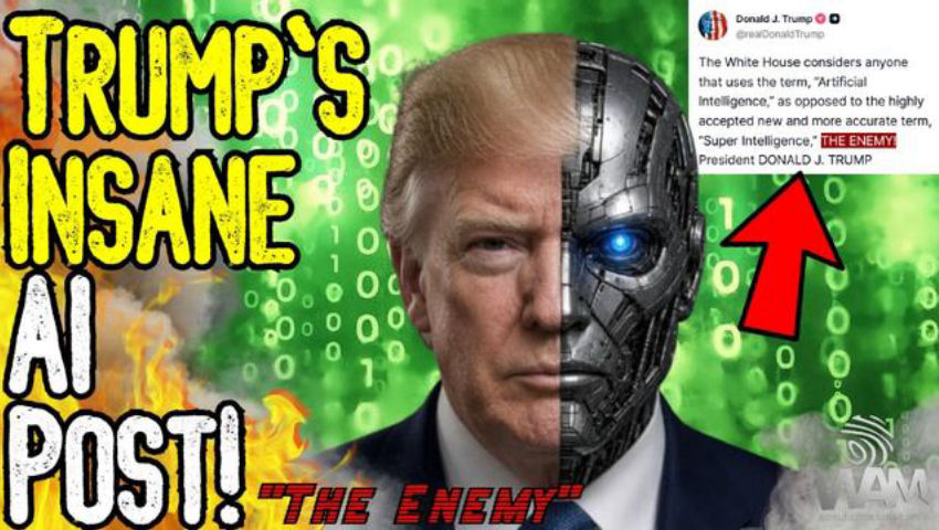 TRUMP'S INSANE AI POST! - You Are An "Enemy" If You Use The Term AI Instead Of SI! - WHAT?! episode artwork