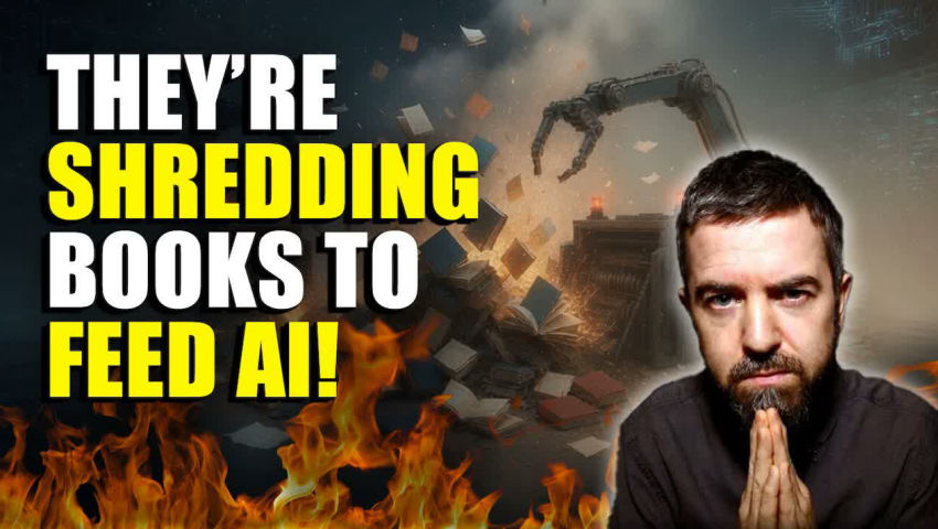 AI Companies Are DESTROYING MILLIONS OF BOOKS TO TRAIN THEIR MODELS!! episode artwork