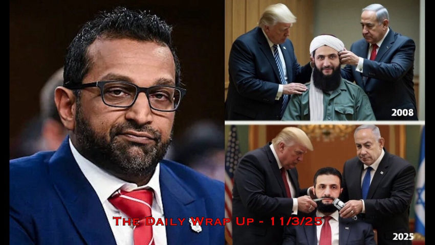 The War-Focused "Peace" President, Gaza AI Drones Now Surveilling US Cities & Kash's FBI False Flag