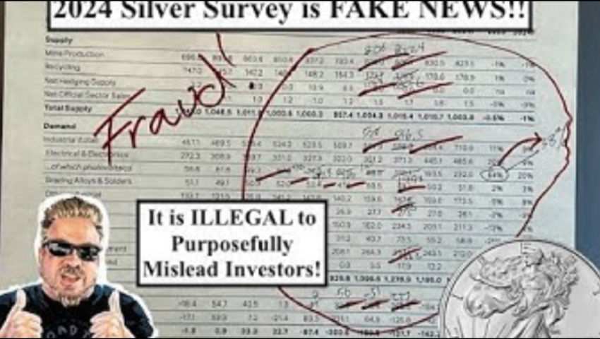 SILVER RED ALERT! 2024 World Silver Survey is FAKE NEWS! ALL HISTORICAL #'s WERE CHANGED! (Bix Weir)