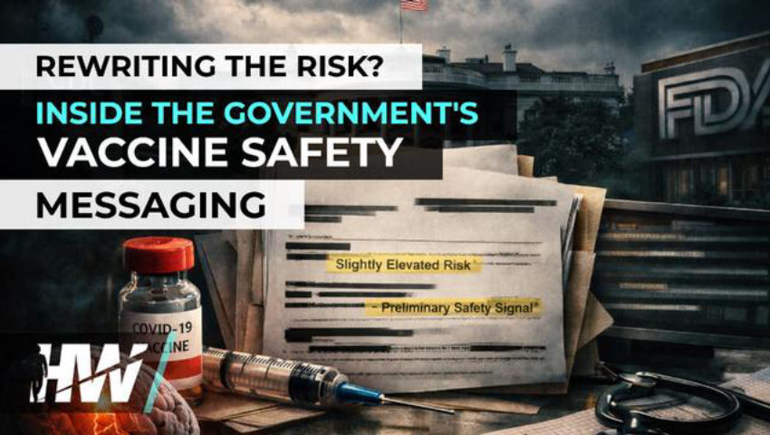 REWRITING THE RISK? INSIDE THE GOVERNMENT'S VACCINE SAFETY MESSAGING