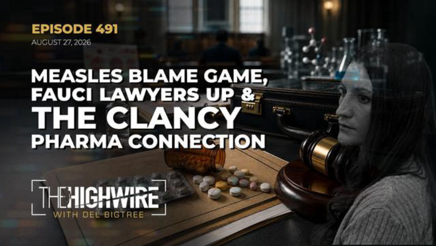 Episode 491: MEASLES BLAME GAME, FAUCI LAWYERS UP & THE CLANCY PHARMA CONNECTION